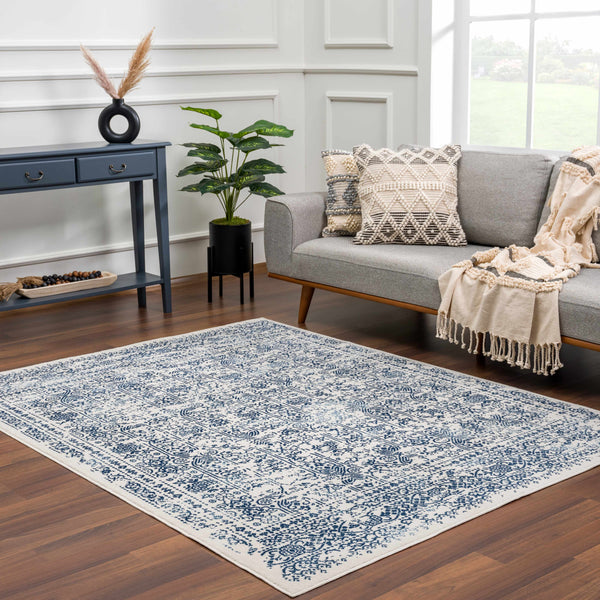 Michie Blue Area Rug - Clearance