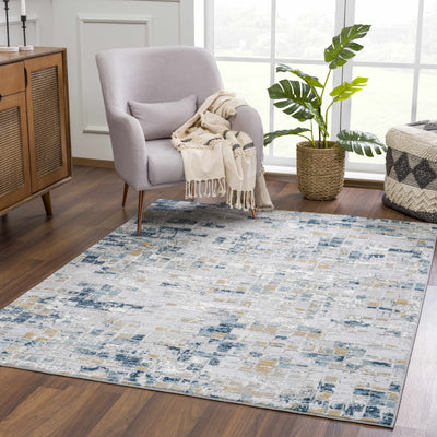 Liveri Abstract Blue Area Rug