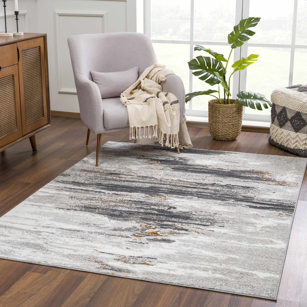 Live Marble Gray Area Rug