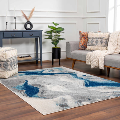 Blue River Marble Area Rug - Clearance