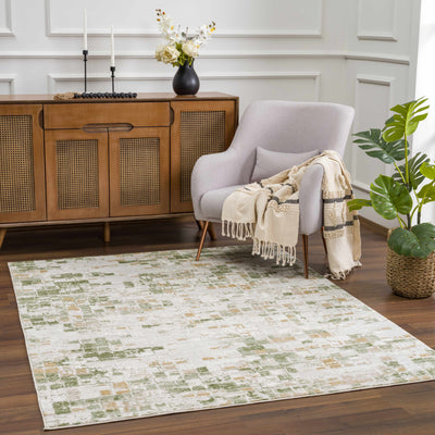 Liveri Abstract Green Area Rug