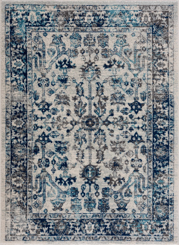 Istanbul Blue Vintage Look Area Rug - Clearance