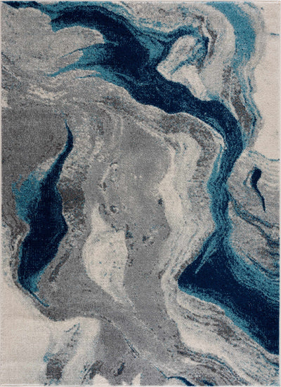 Blue River Marble Area Rug - Clearance