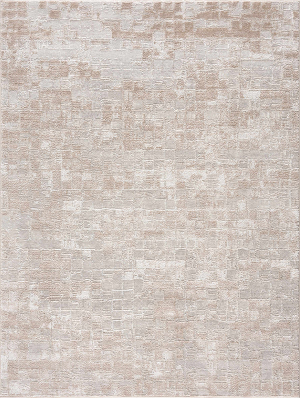 Liveri Peach Squared Area Rug