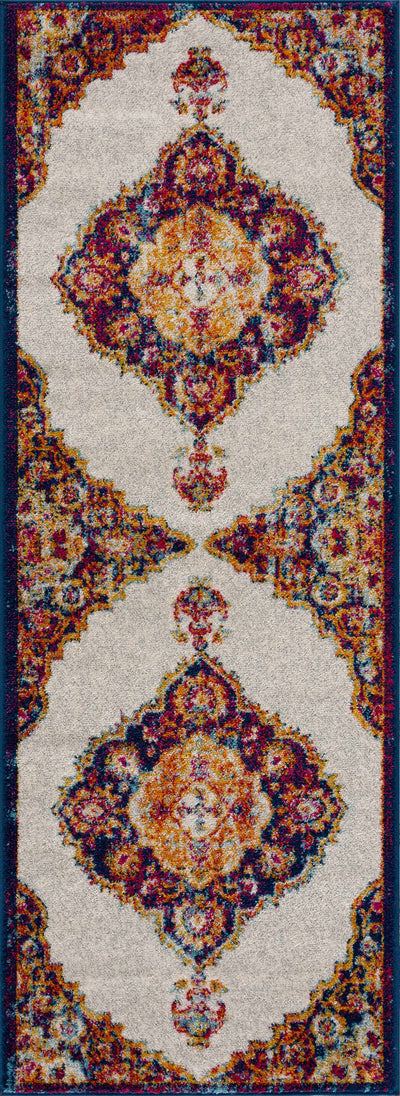 Colorful Orange Medallion Carpet - Limited Edition