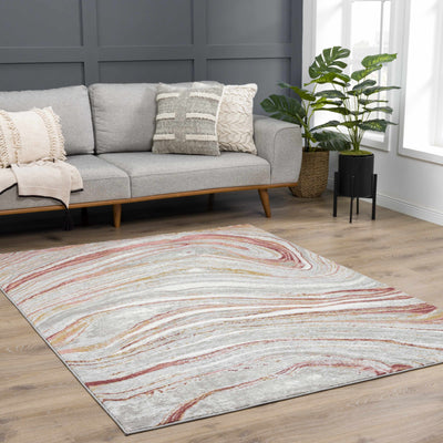 Live Marble Pink Area Rug