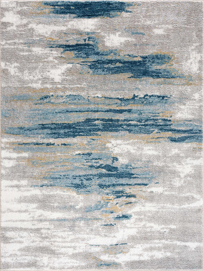 Live Marble Blue Area Rug