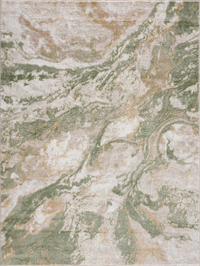 Lively Marble Green Area Rug