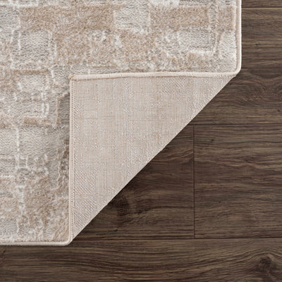 Liveri Peach Squared Area Rug