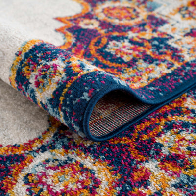 Colorful Orange Medallion Carpet - Limited Edition