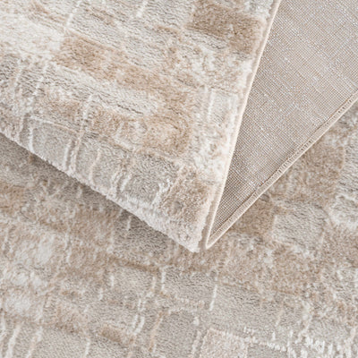 Liveri Peach Squared Area Rug