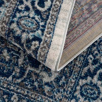 Istanbul Medallion Blue Area Carpet - Clearance