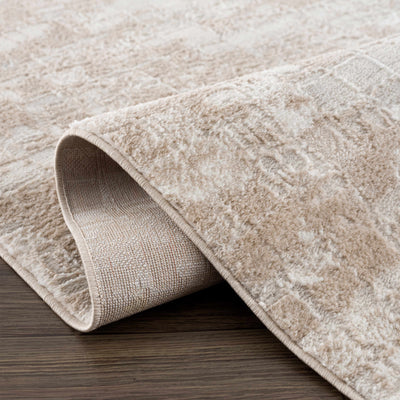 Liveri Peach Squared Area Rug