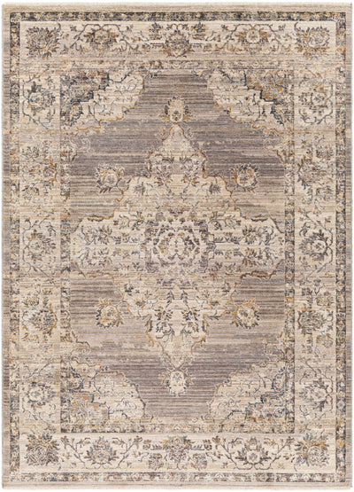 Cream Brown Zola Area Rug