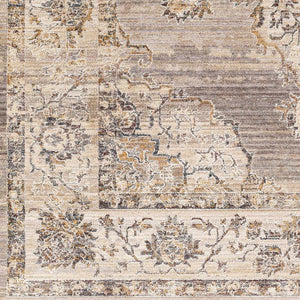 Cream Brown Zola Area Rug