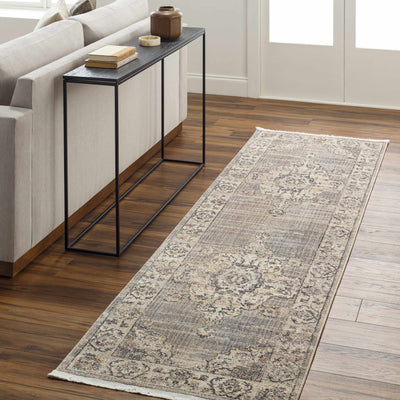 Cream Brown Zola Area Rug