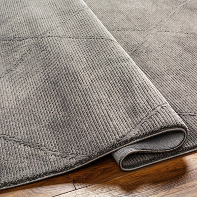 Aldis Charcoal Washable Area Rug