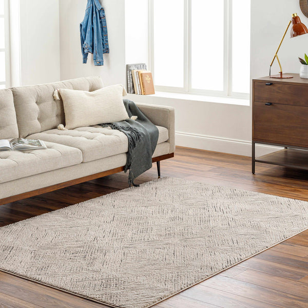 Garza Diamond Washable Area Rug