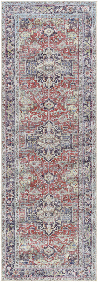 Reza Red Washable Rug - Clearance