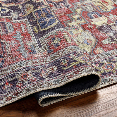 Reza Red Washable Rug - Clearance