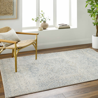 Nydia Blue Medallion Area Rug