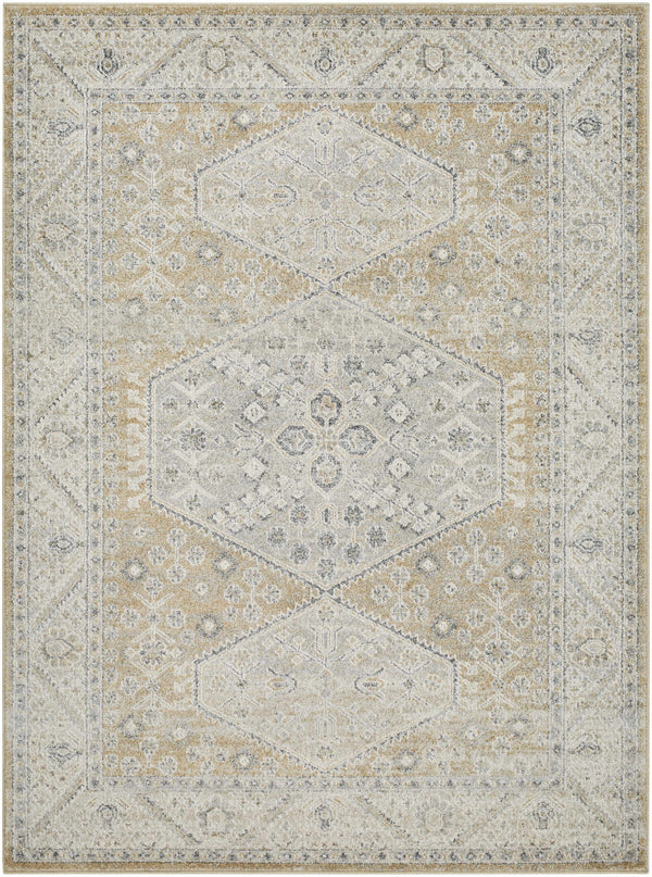 Nydia Beige Medallion Area Rug