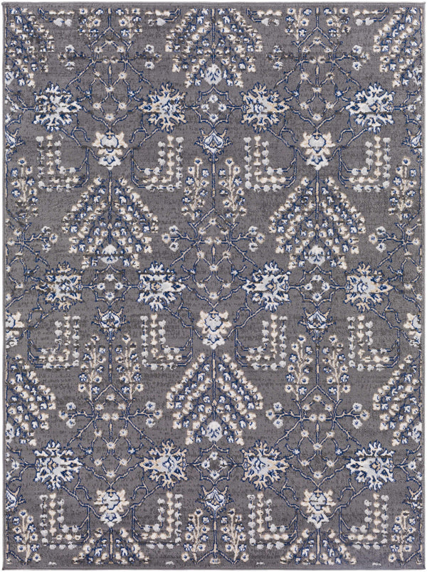 Sapinero Gray Floral Rug - Clearance