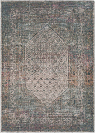 Olive Sariaya Distressed Washable Area Rug - Clearance