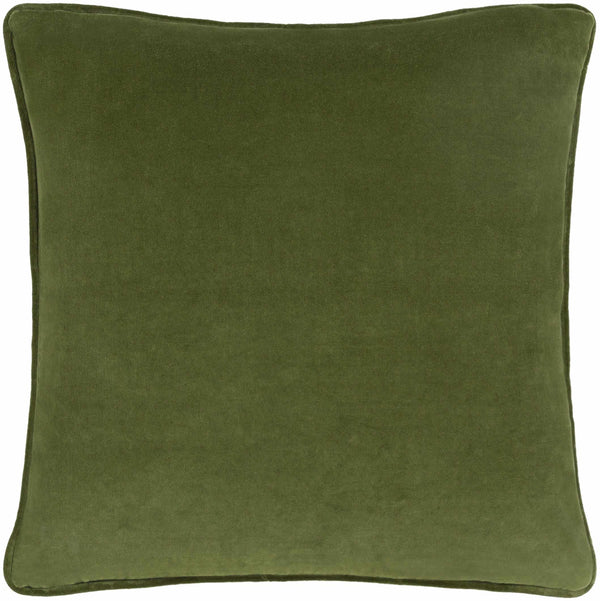 Saukville Green Square Throw Pillow