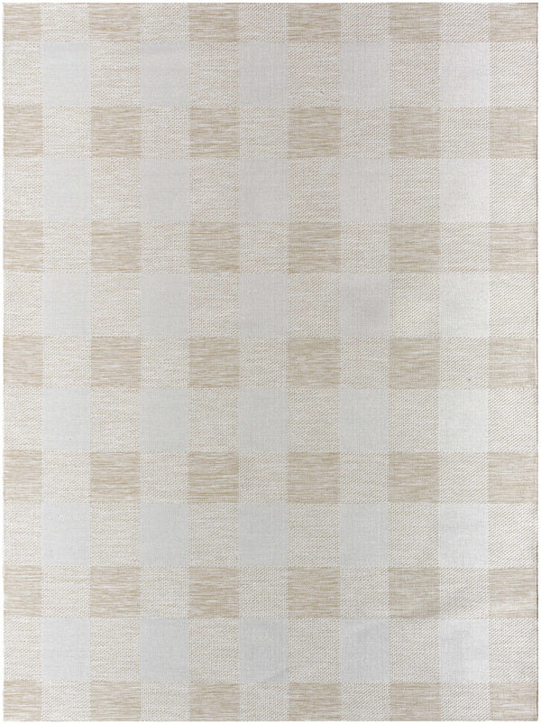 Meris Beige Plaid Area Rug