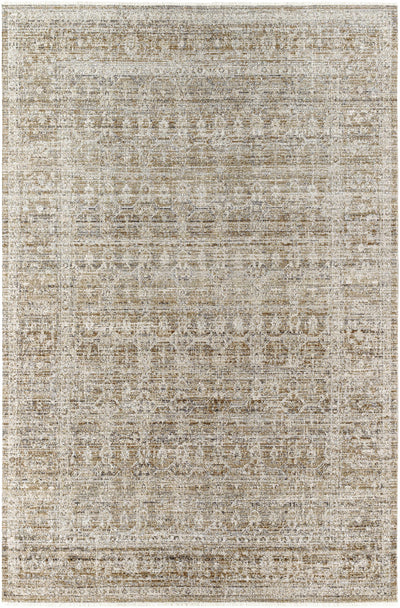 Margaret Damask Sage Washable Area Rug - Becki Owens x Livabliss