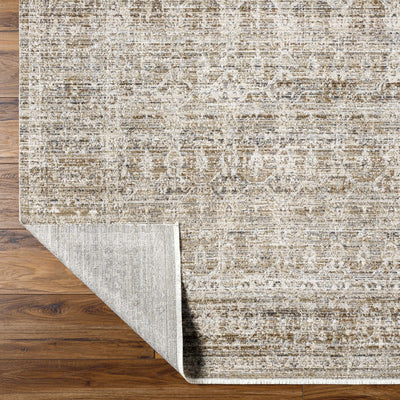 Margaret Damask Sage Washable Area Rug - Becki Owens x Livabliss