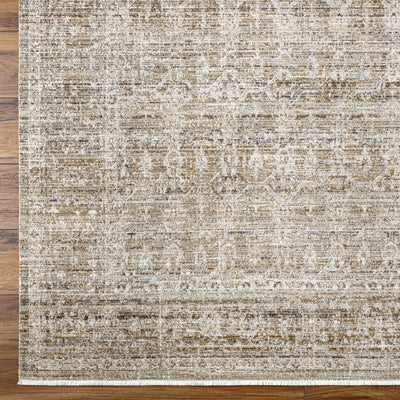 Margaret Damask Sage Washable Area Rug - Becki Owens x Livabliss