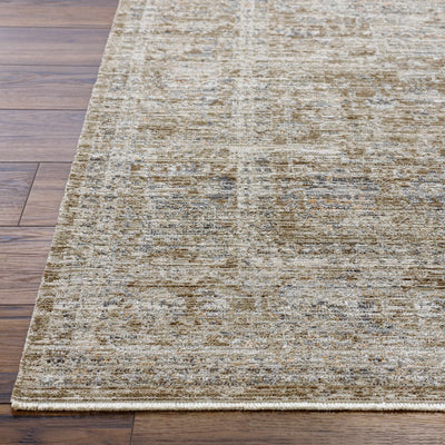 Margaret Damask Dark Sage Washable Area Rug - Becki Owens x Livabliss