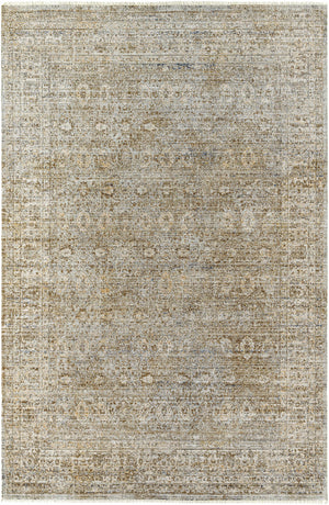 Margaret Damask Sage & Gray Washable Area Rug - Becki Owens x Livabliss