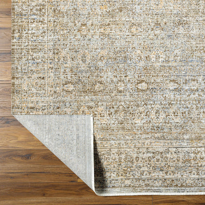 Margaret Damask Sage & Gray Washable Area Rug - Becki Owens x Livabliss