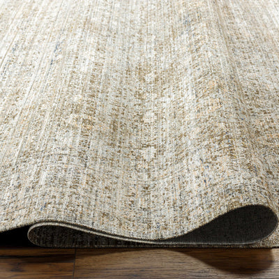 Margaret Damask Sage & Gray Washable Area Rug - Becki Owens x Livabliss