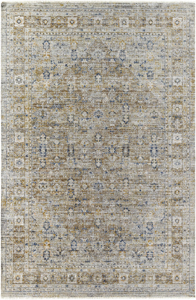 Margaret Damask Brown Washable Area Rug - Becki Owens x Livabliss