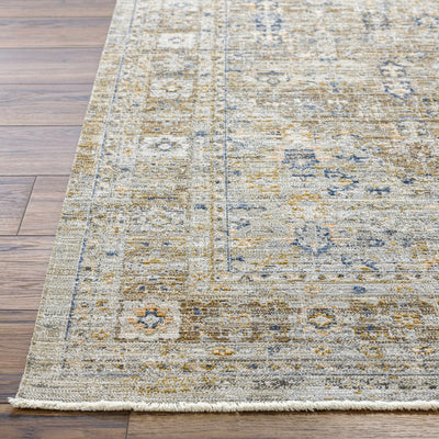 Margaret Damask Brown Washable Area Rug - Becki Owens x Livabliss