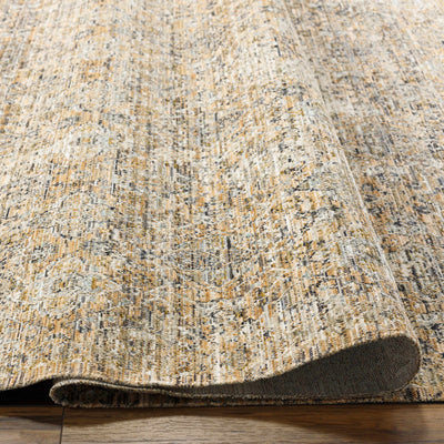 Margaret Damask Beige & Blue Washable Area Rug - Becki Owens x Livabliss