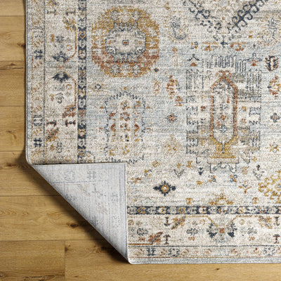 Kamau Cream & Blue Area Rug