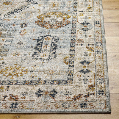 Kamau Cream & Blue Area Rug