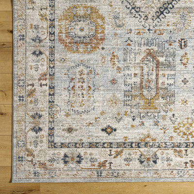 Kamau Cream & Blue Area Rug