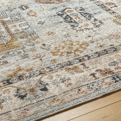 Kamau Cream & Blue Area Rug