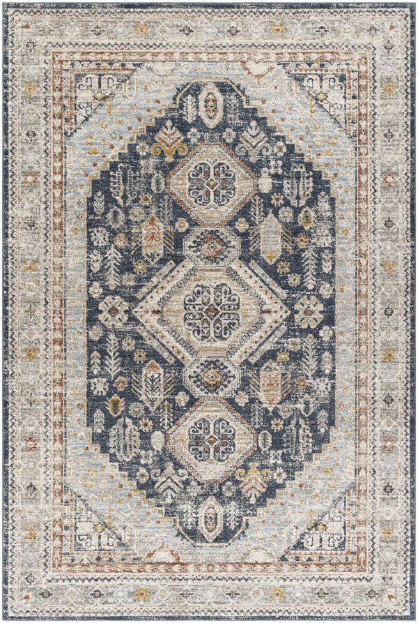 Kouta Beige & Navy Area Rug