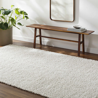 Kamil Ivory Solid Area Rug