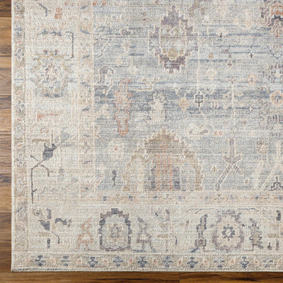 Marlene Damask Cream & Blue Area Rug - Becki Owens x Livabliss