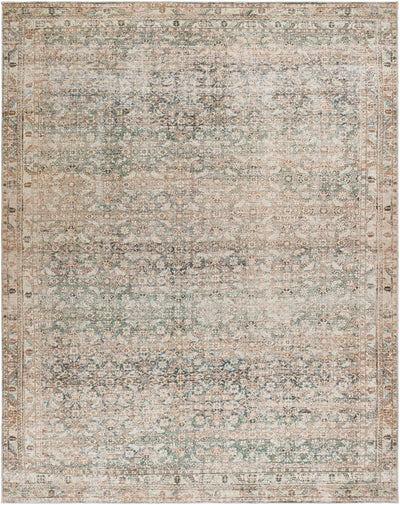 Marlene Damask Beige & Green Area Rug - Becki Owens x Livabliss