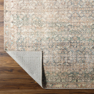 Marlene Damask Beige & Green Area Rug - Becki Owens x Livabliss