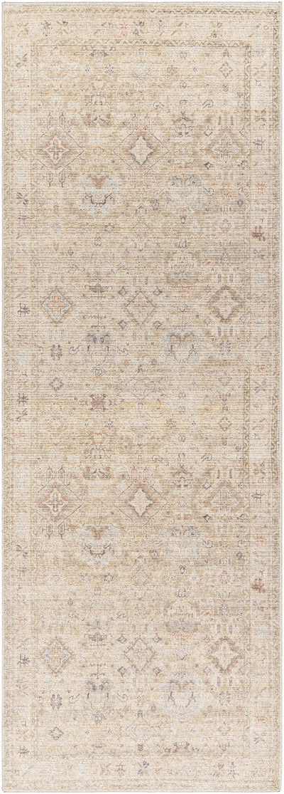 Marlene Damask Light Brown Area Rug - Becki Owens x Livabliss